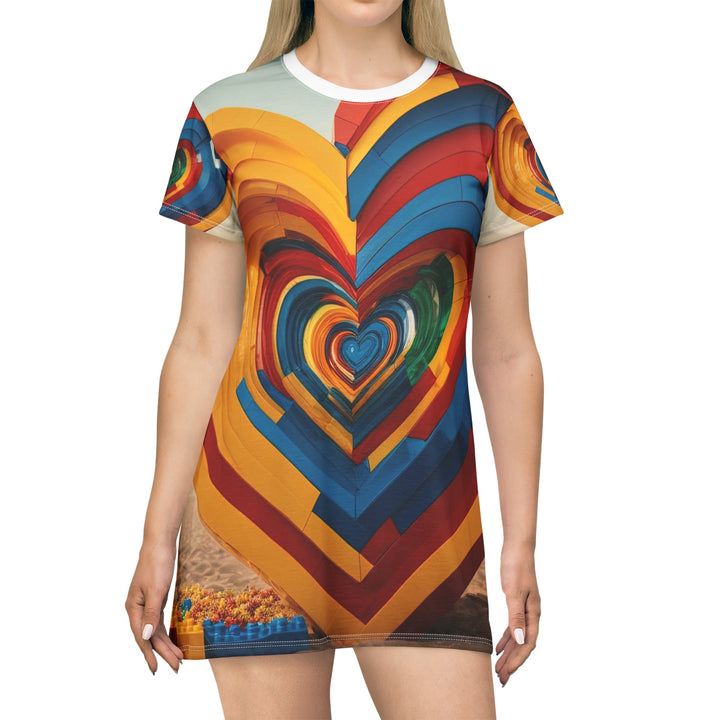 Infinite LEGO Love - T-Shirt Dress - All Over Prints - g(0D·IO) - XS - -