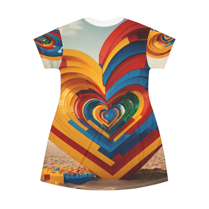 Infinite LEGO Love - T-Shirt Dress - All Over Prints - g(0D·IO) - XS - -