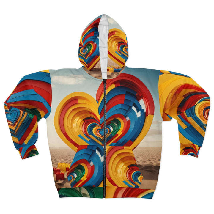 Infinite LEGO Love - Unisex Zip Hoodie - All Over Prints - g(0D·IO) - XS - -