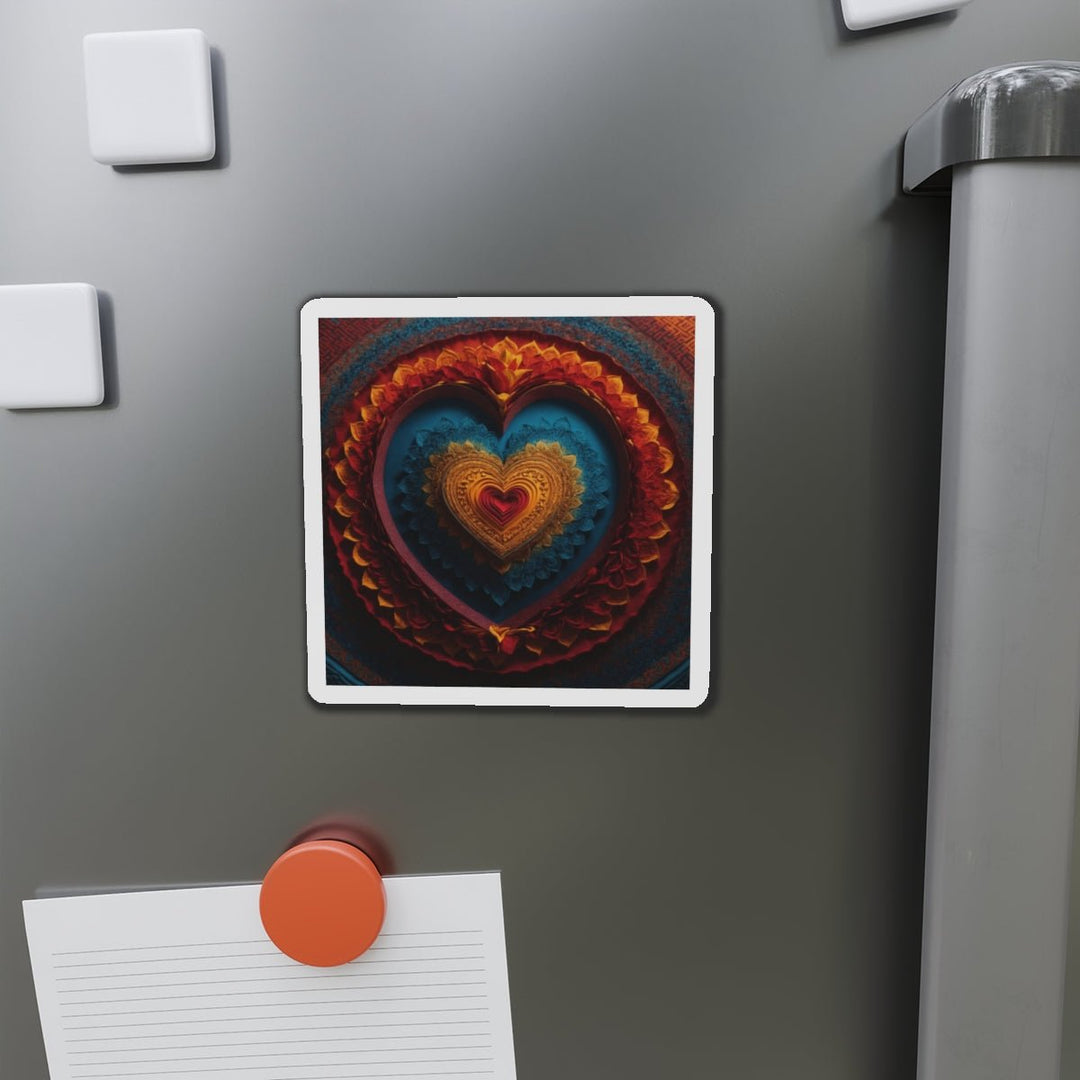 Infinite Love Mandala - Die-cut Magnet - Home Decor - g(0D·IO) - 6 × 6" - Die-Cut - 1 pc