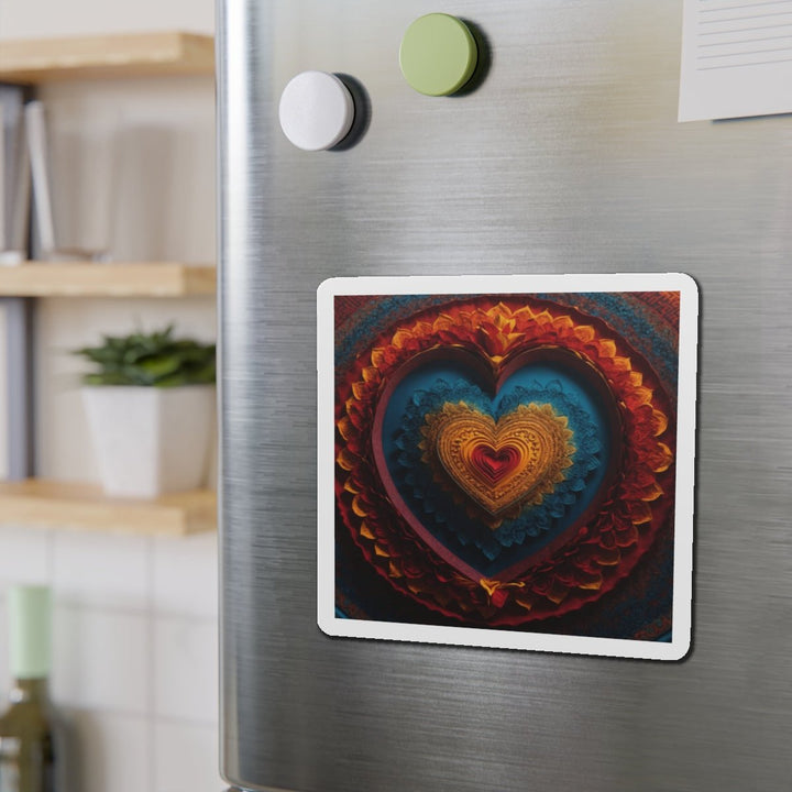 Infinite Love Mandala - Die-cut Magnet - Home Decor - g(0D·IO) - 6 × 6" - Die-Cut - 1 pc