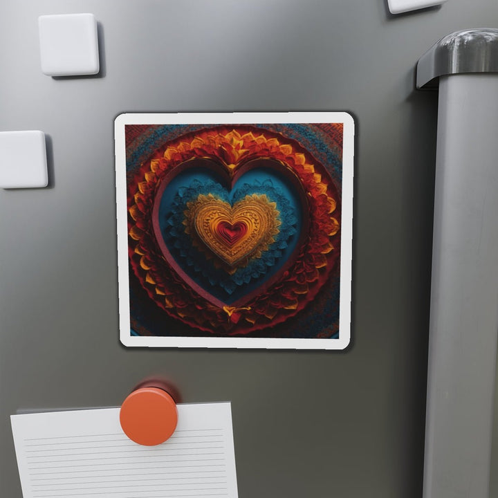 Infinite Love Mandala - Die-cut Magnet - Home Decor - g(0D·IO) - 6 × 6" - Die-Cut - 1 pc