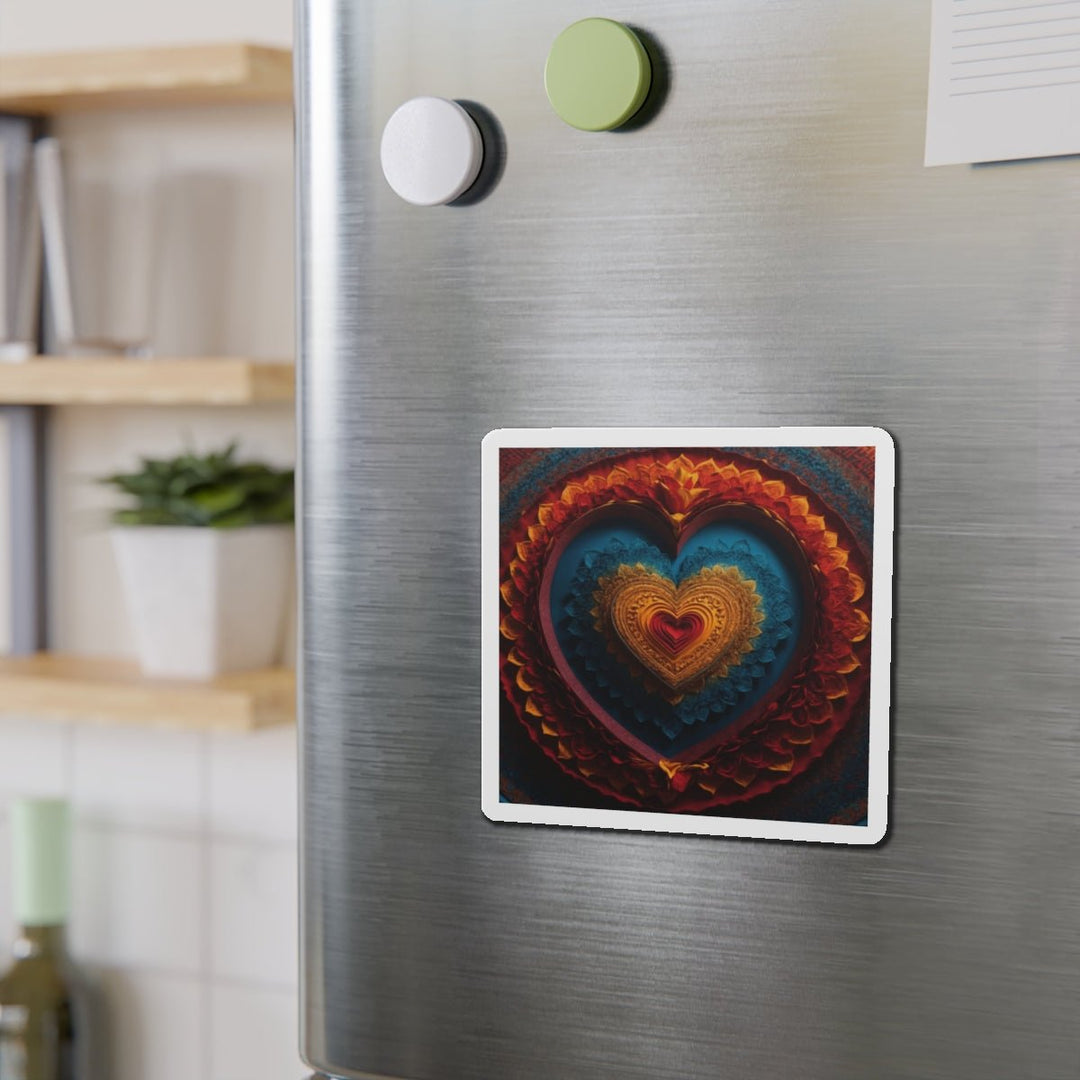 Infinite Love Mandala - Die-cut Magnet - Home Decor - g(0D·IO) - 6 × 6" - Die-Cut - 1 pc