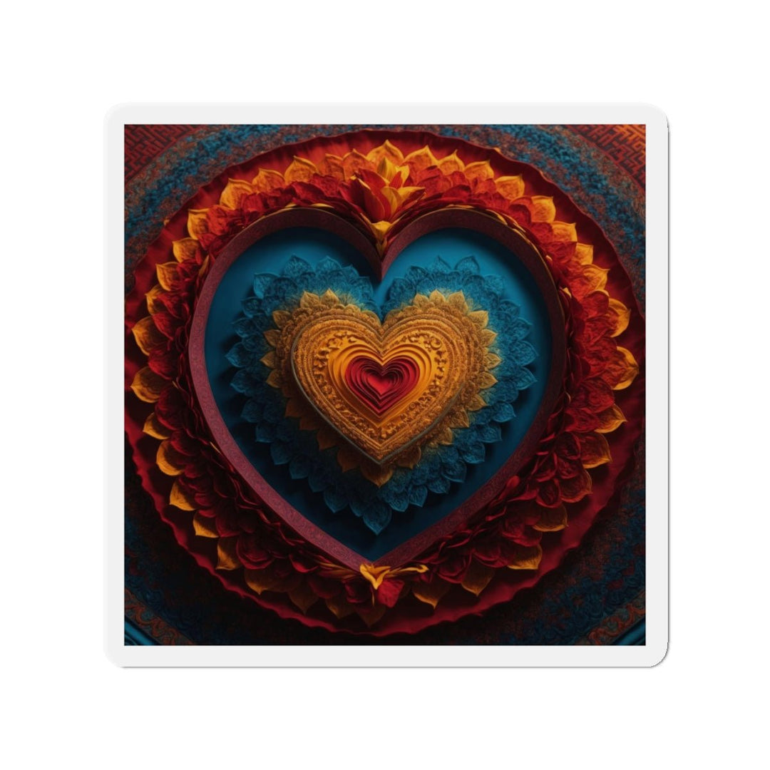 Infinite Love Mandala - Die-cut Magnet - Home Decor - g(0D·IO) - 6 × 6" - Die-Cut - 1 pc