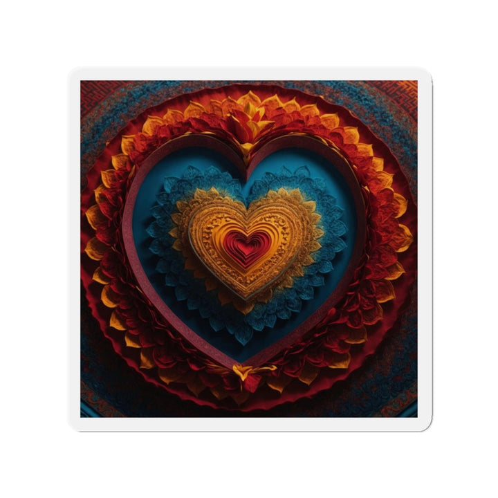 Infinite Love Mandala - Die-cut Magnet - Home Decor - g(0D·IO) - 6 × 6" - Die-Cut - 1 pc