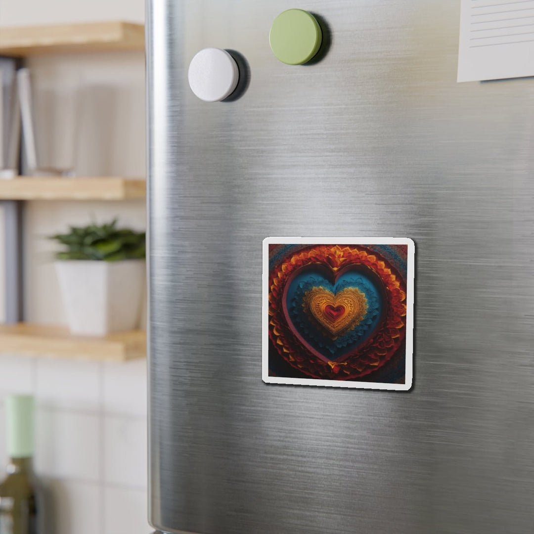 Infinite Love Mandala - Die-cut Magnet - Home Decor - g(0D·IO) - 6 × 6" - Die-Cut - 1 pc
