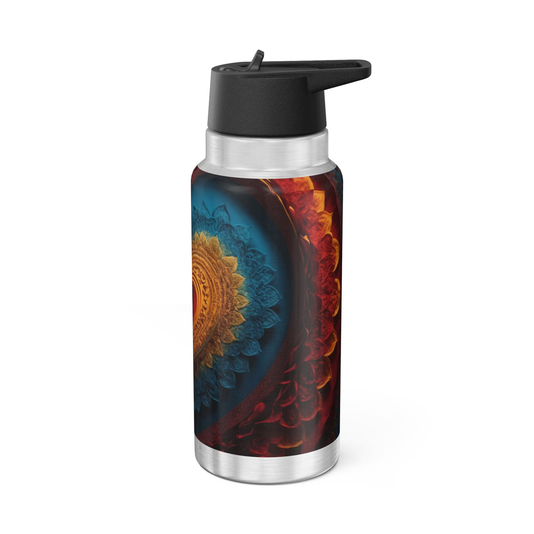 Infinite Love Mandala - Gator Tumbler 32oz - Mug - g(0D·IO) - Silver - 32oz -