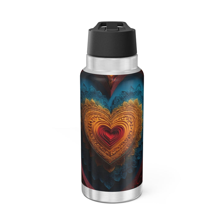 Infinite Love Mandala - Gator Tumbler 32oz - Mug - g(0D·IO) - Silver - 32oz -