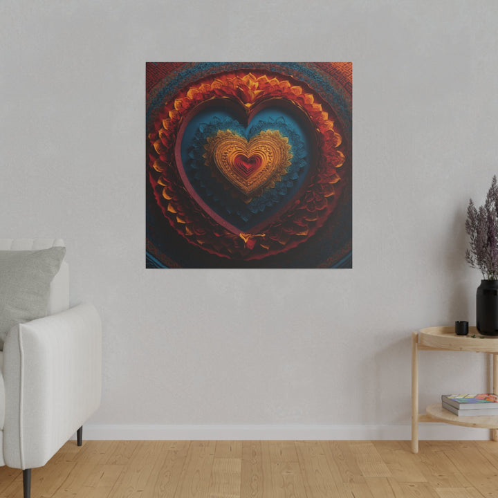 Infinite Love Mandala - Matte Canvas - Canvas - g(0D·IO) - 32" x 32" (Square) - 0.75'' -