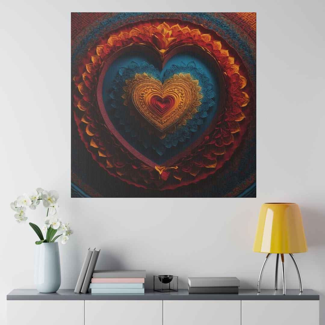 Infinite Love Mandala - Matte Canvas - Canvas - g(0D·IO) - 32" x 32" (Square) - 0.75'' -