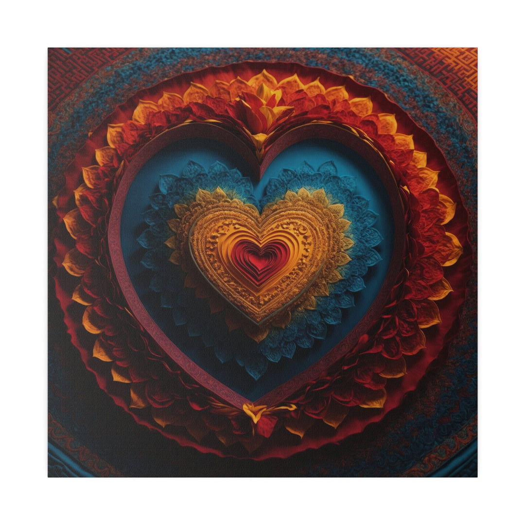 Infinite Love Mandala - Matte Canvas - Canvas - g(0D·IO) - 32" x 32" (Square) - 0.75'' -