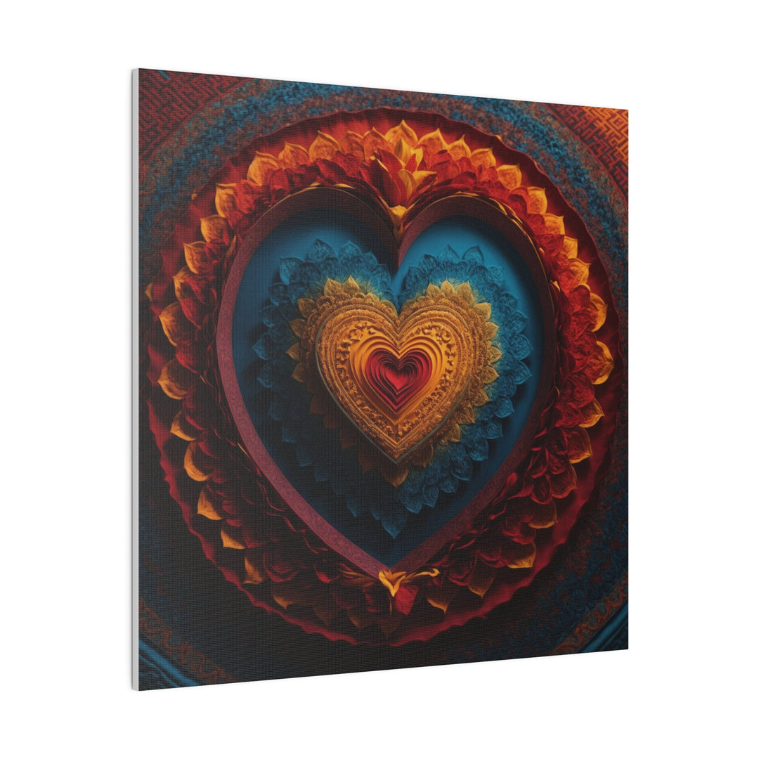 Infinite Love Mandala - Matte Canvas - Canvas - g(0D·IO) - 32" x 32" (Square) - 0.75'' -