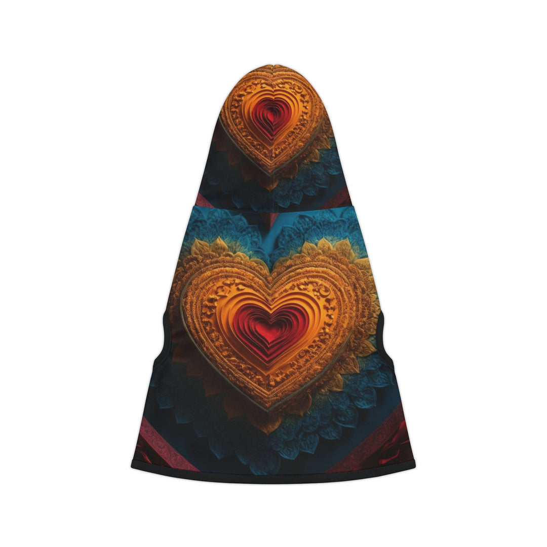 Infinite Love Mandala - Pet Hoodie - Pets - g(0D·IO) - XXS - Black Rib -