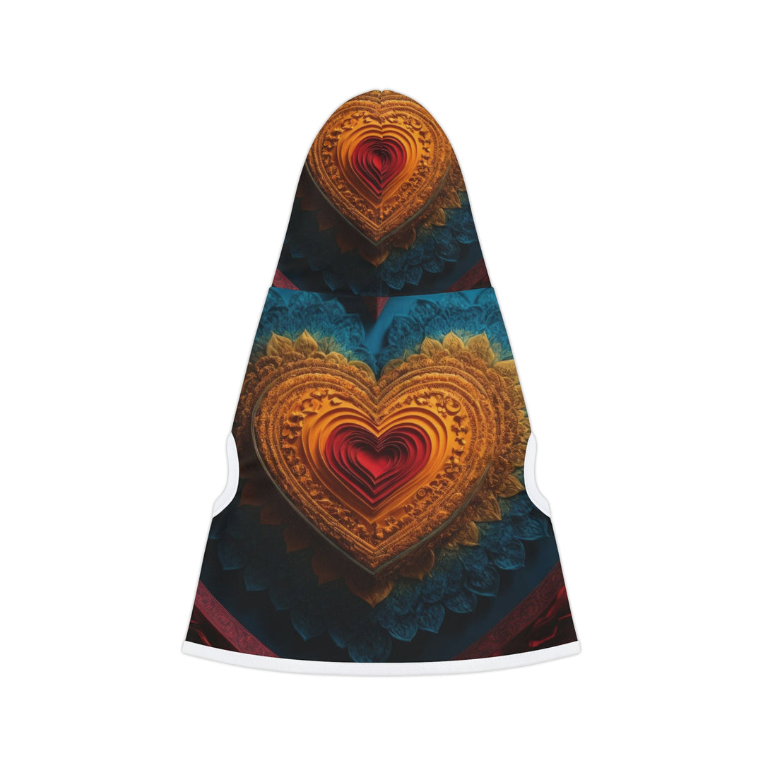 Infinite Love Mandala - Pet Hoodie - Pets - g(0D·IO) - XXS - Black Rib -