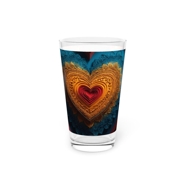 Infinite Love Mandala - Pint Glass - Mug - g(0D·IO) - 16oz - -