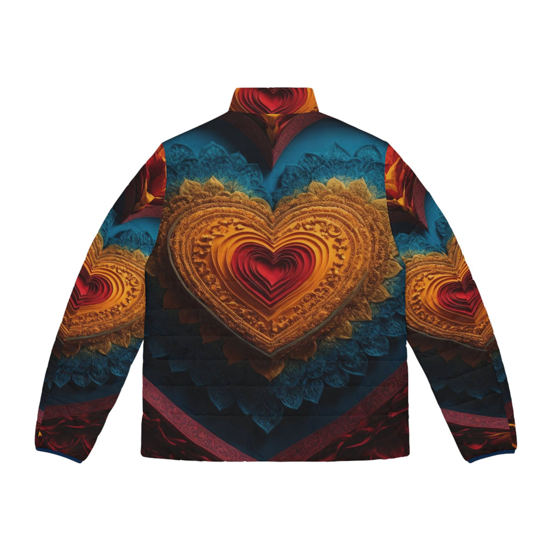 Infinite Love Mandala - Puffer Jacket - All Over Prints - g(0D·IO) - S - Black zipper -