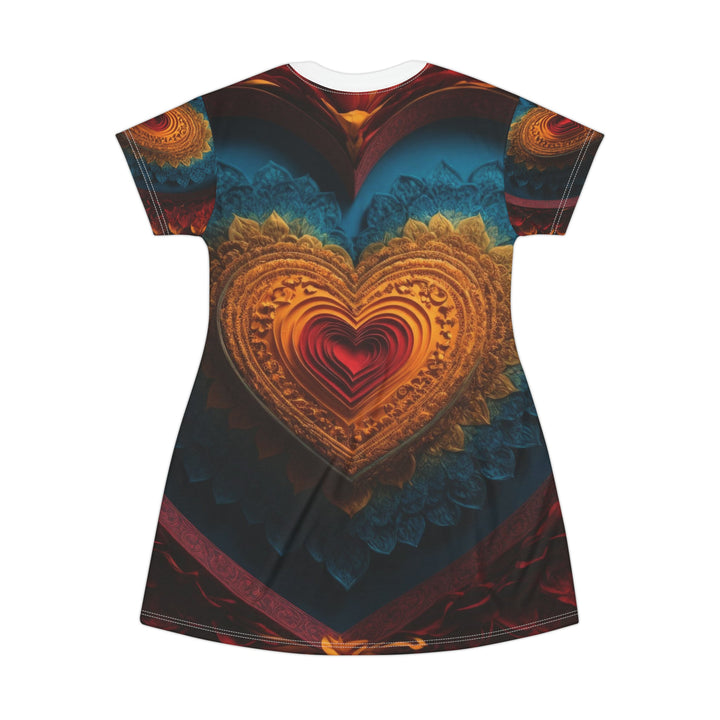 Infinite Love Mandala - T-Shirt Dress - All Over Prints - g(0D·IO) - XS - -