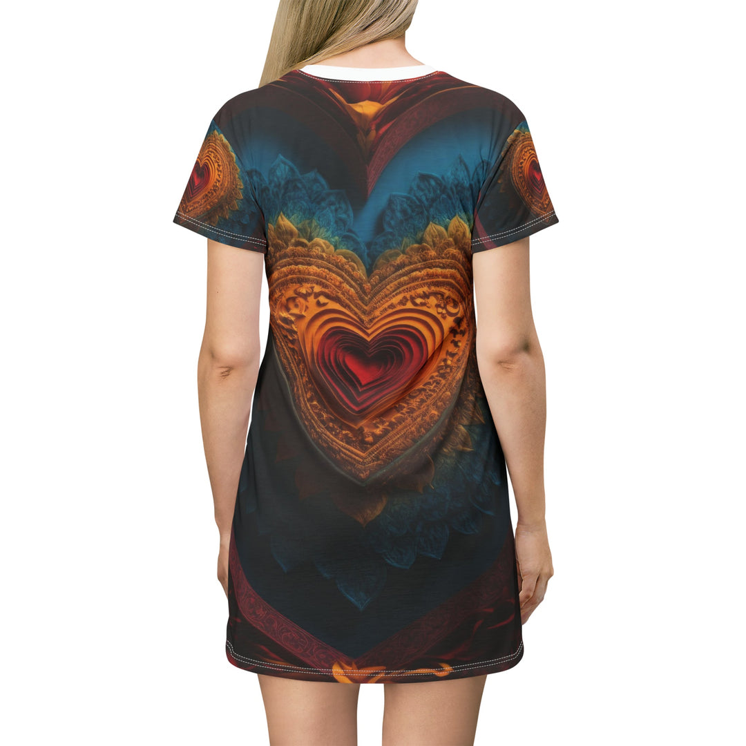 Infinite Love Mandala - T-Shirt Dress - All Over Prints - g(0D·IO) - XS - -