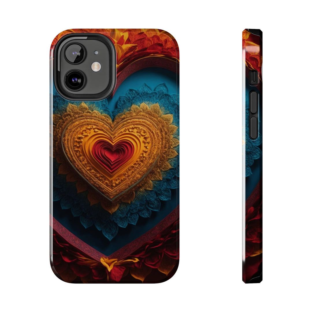 Infinite Love Mandala - Tough Phone Case - Phone Case - g(0D·IO) - iPhone 12 Mini - -