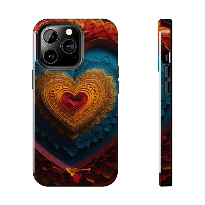 Infinite Love Mandala - Tough Phone Case - Phone Case - g(0D·IO) - iPhone 13 Pro - -