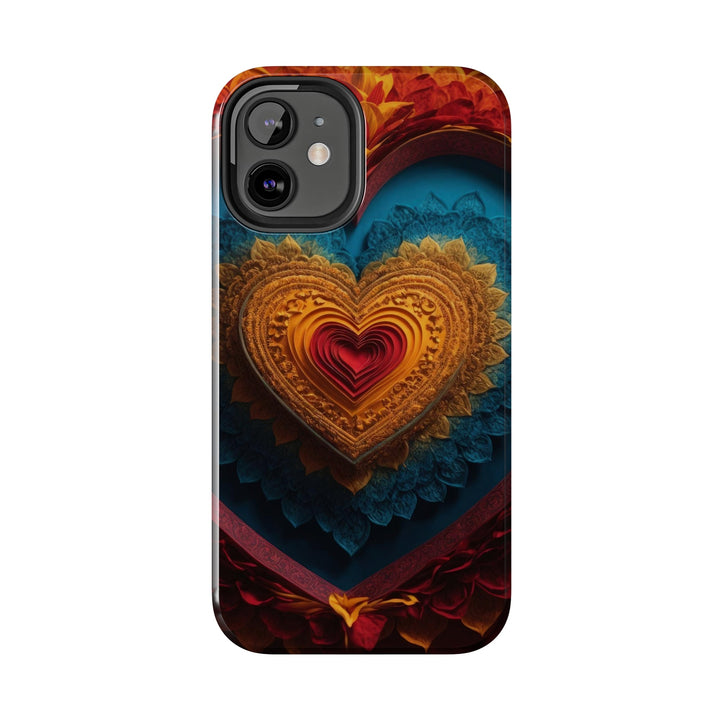 Infinite Love Mandala - Tough Phone Case - Phone Case - g(0D·IO) - iPhone 13 Mini - -