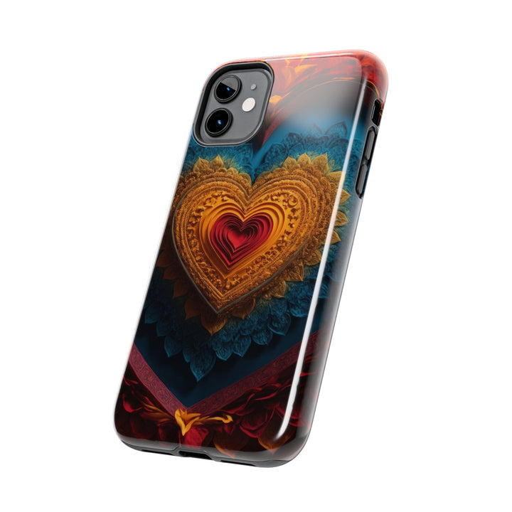 Infinite Love Mandala - Tough Phone Case - Phone Case - g(0D·IO) - iPhone 13 Mini - -