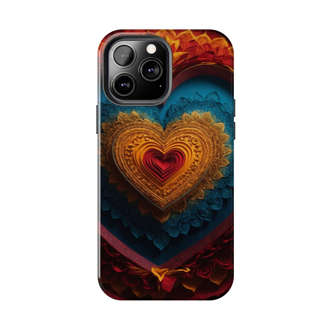 Infinite Love Mandala - Tough Phone Case - Phone Case - g(0D·IO) - iPhone 13 Mini - -