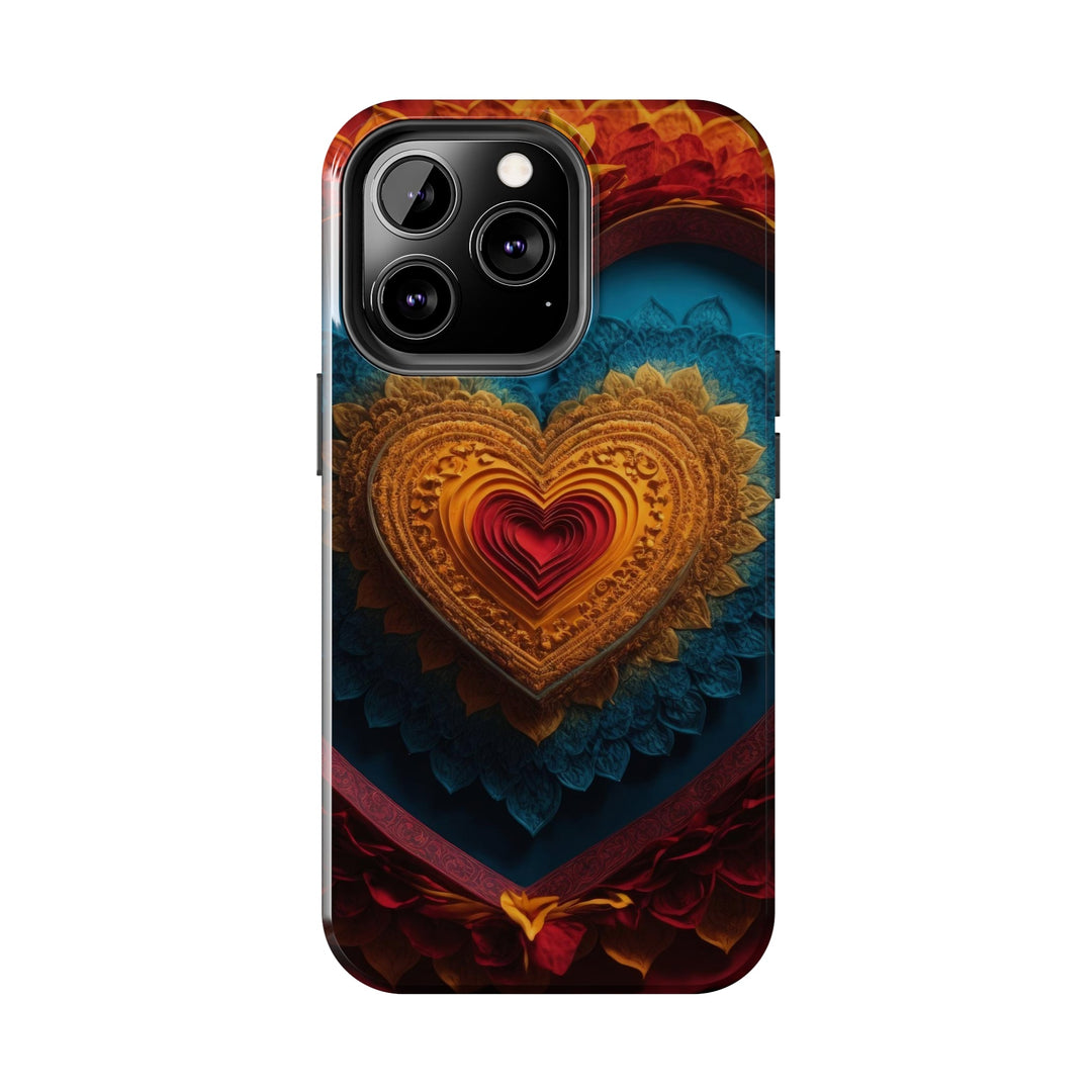 Infinite Love Mandala - Tough Phone Case - Phone Case - g(0D·IO) - iPhone 13 Mini - -