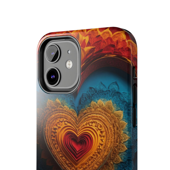 Infinite Love Mandala - Tough Phone Case - Phone Case - g(0D·IO) - iPhone 13 Mini - -