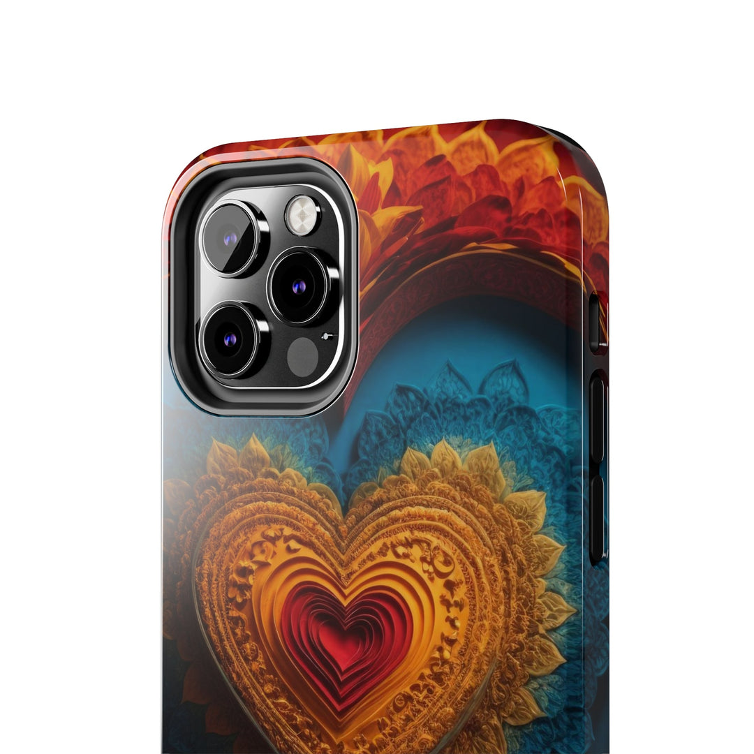 Infinite Love Mandala - Tough Phone Case - Phone Case - g(0D·IO) - iPhone 13 Mini - -