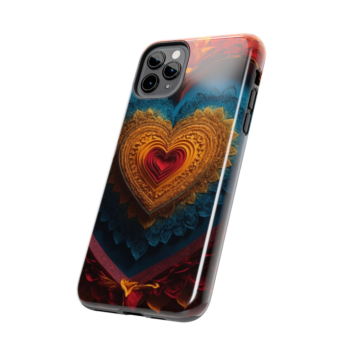 Infinite Love Mandala - Tough Phone Case - Phone Case - g(0D·IO) - iPhone 13 Mini - -