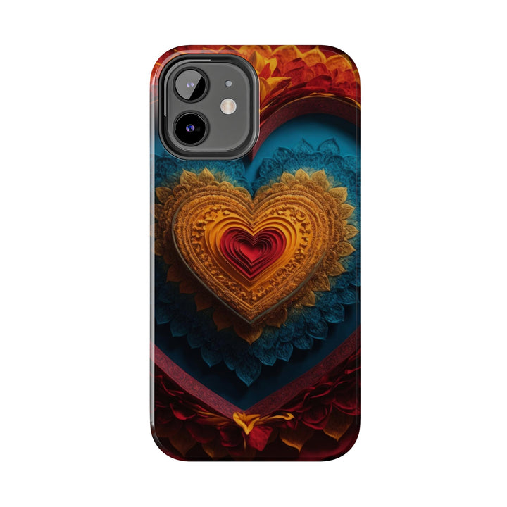 Infinite Love Mandala - Tough Phone Case - Phone Case - g(0D·IO) - iPhone 13 Mini - -