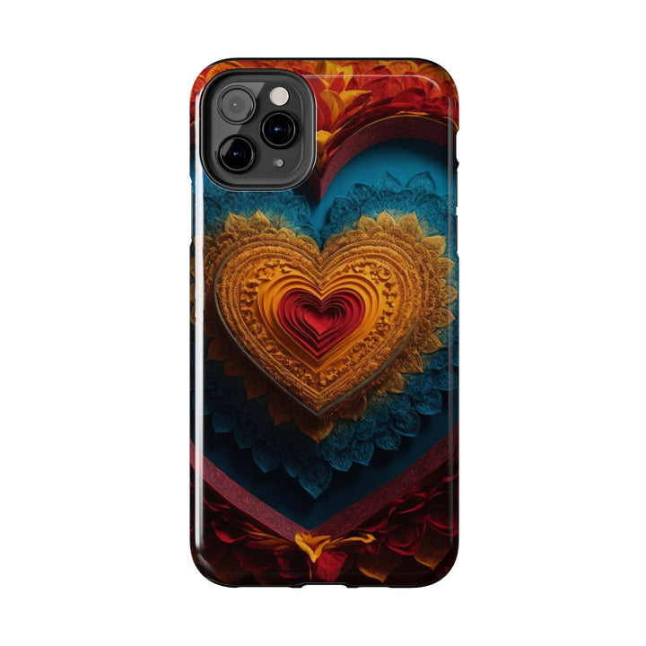 Infinite Love Mandala - Tough Phone Case - Phone Case - g(0D·IO) - iPhone 13 Mini - -