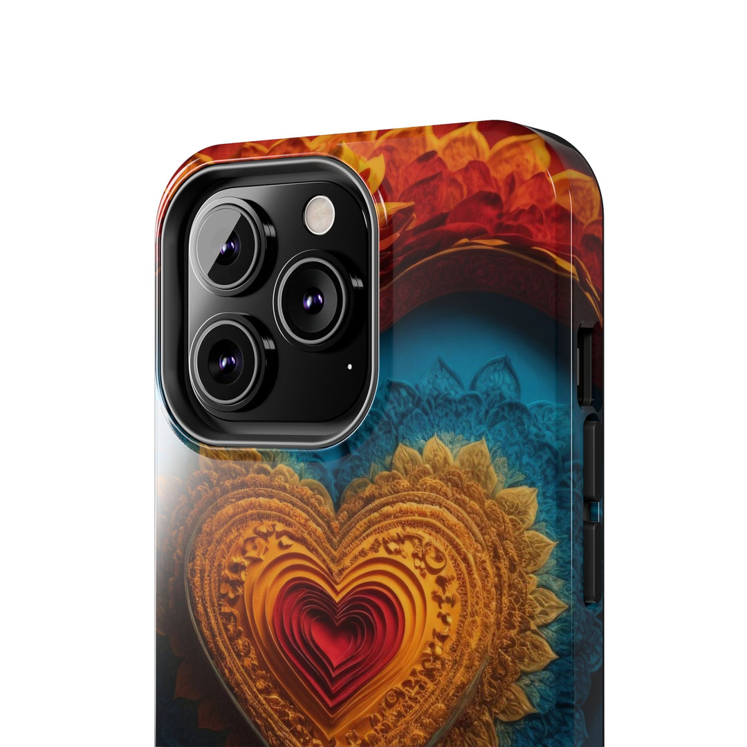 Infinite Love Mandala - Tough Phone Case - Phone Case - g(0D·IO) - iPhone 13 Mini - -