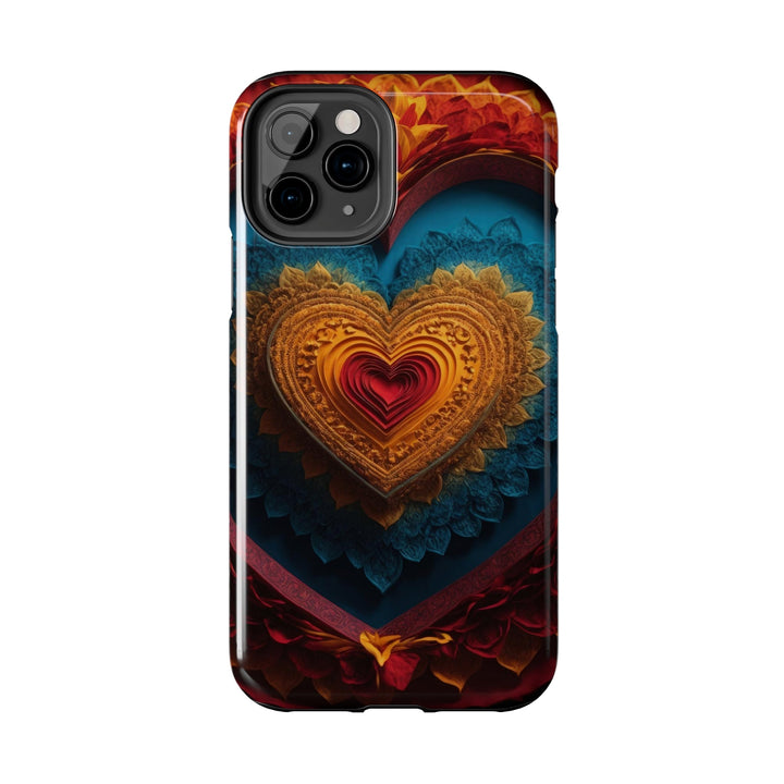 Infinite Love Mandala - Tough Phone Case - Phone Case - g(0D·IO) - iPhone 13 Mini - -