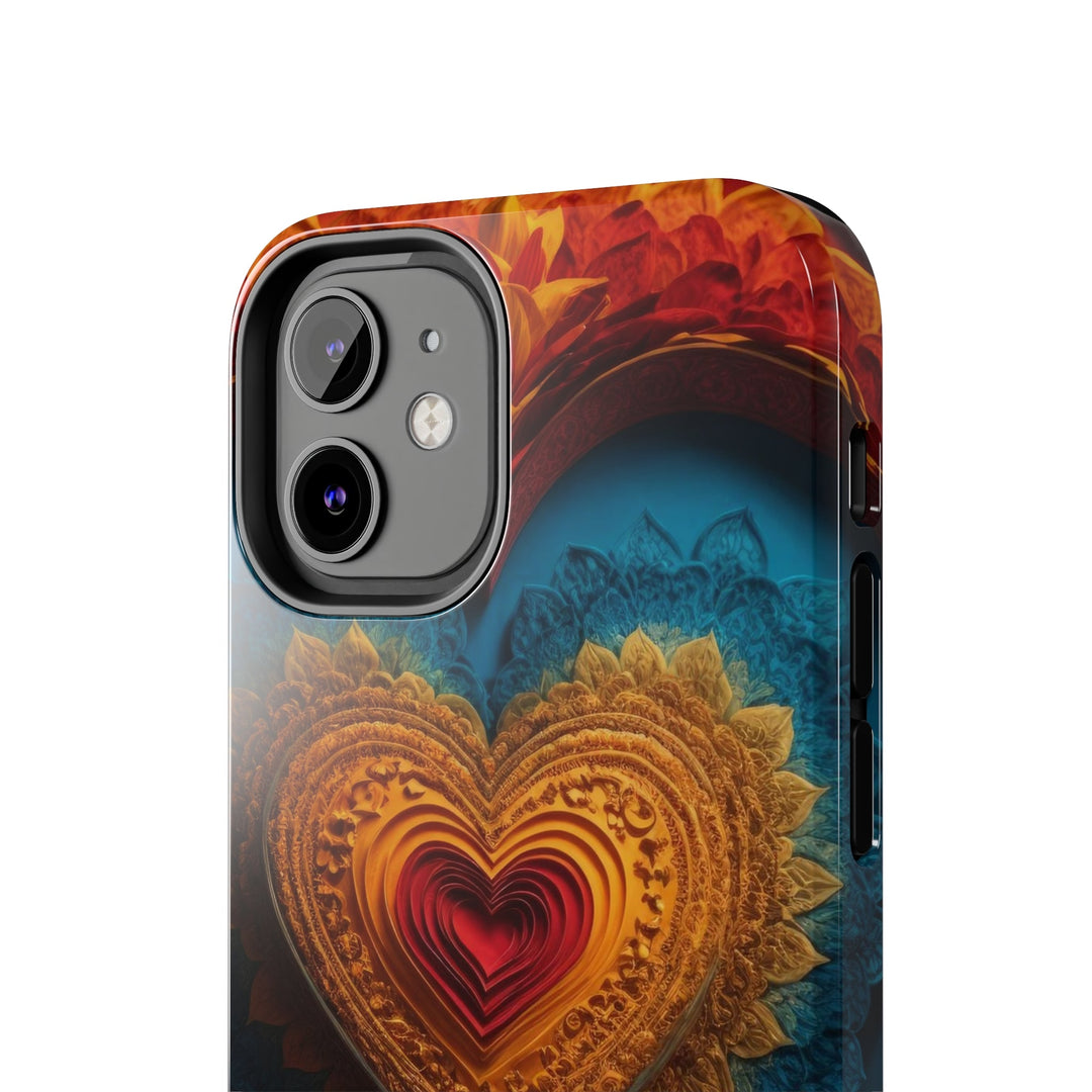 Infinite Love Mandala - Tough Phone Case - Phone Case - g(0D·IO) - iPhone 13 Mini - -