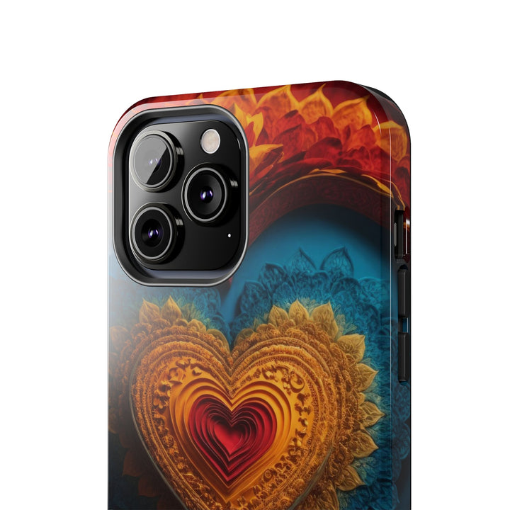 Infinite Love Mandala - Tough Phone Case - Phone Case - g(0D·IO) - iPhone 13 Mini - -