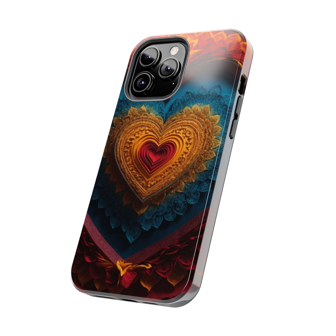 Infinite Love Mandala - Tough Phone Case - Phone Case - g(0D·IO) - iPhone 13 Mini - -