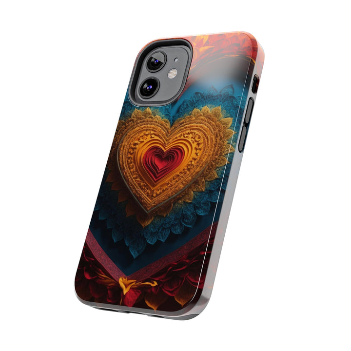 Infinite Love Mandala - Tough Phone Case - Phone Case - g(0D·IO) - iPhone 13 Mini - -