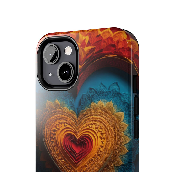 Infinite Love Mandala - Tough Phone Case - Phone Case - g(0D·IO) - iPhone 13 Mini - -