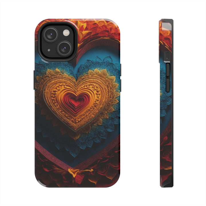 Infinite Love Mandala - Tough Phone Case - Phone Case - g(0D·IO) - iPhone 14 - -