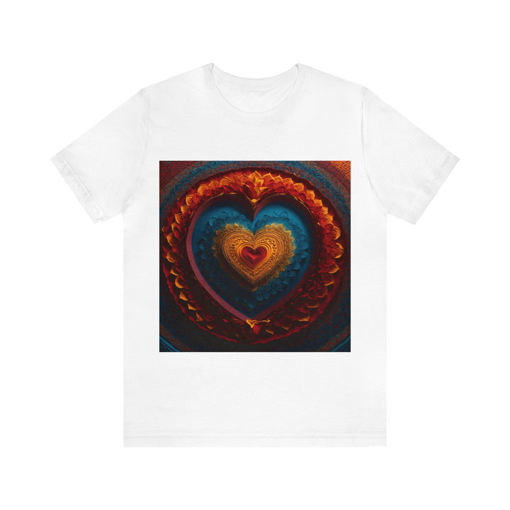 Infinite Love Mandala - Unisex Jersey Short Sleeve Tee - T-Shirt - g(0D·IO) - White - S -