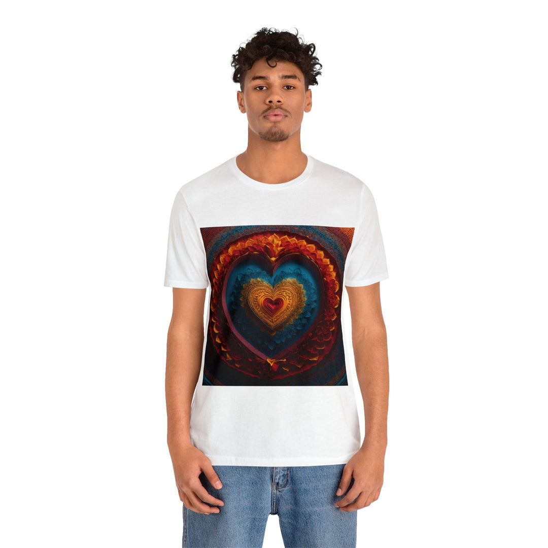 Infinite Love Mandala - Unisex Jersey Short Sleeve Tee - T-Shirt - g(0D·IO) - Black - S -