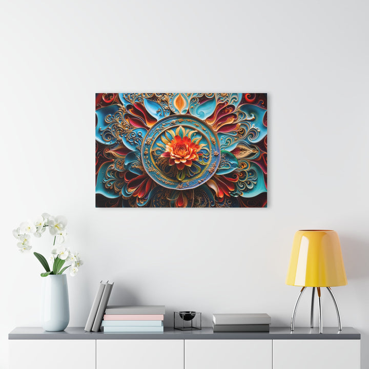 Intricate Floral Mandala - Acrylic Prints (French Cleat Hanging) - Home Decor - g(0D·IO) - 24" x 36" (Vertical) - 0.25'' -