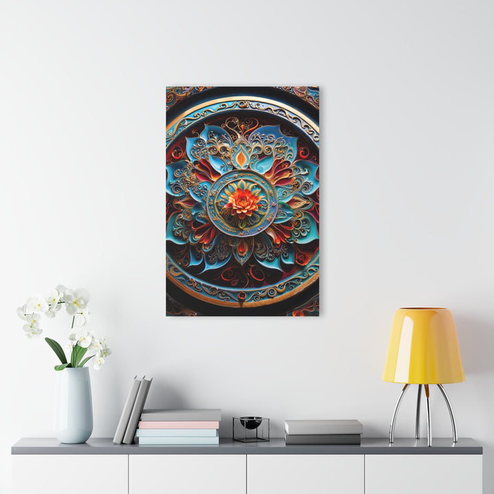 Intricate Floral Mandala - Acrylic Prints (French Cleat Hanging) - Home Decor - g(0D·IO) - 24" x 36" (Vertical) - 0.25'' -