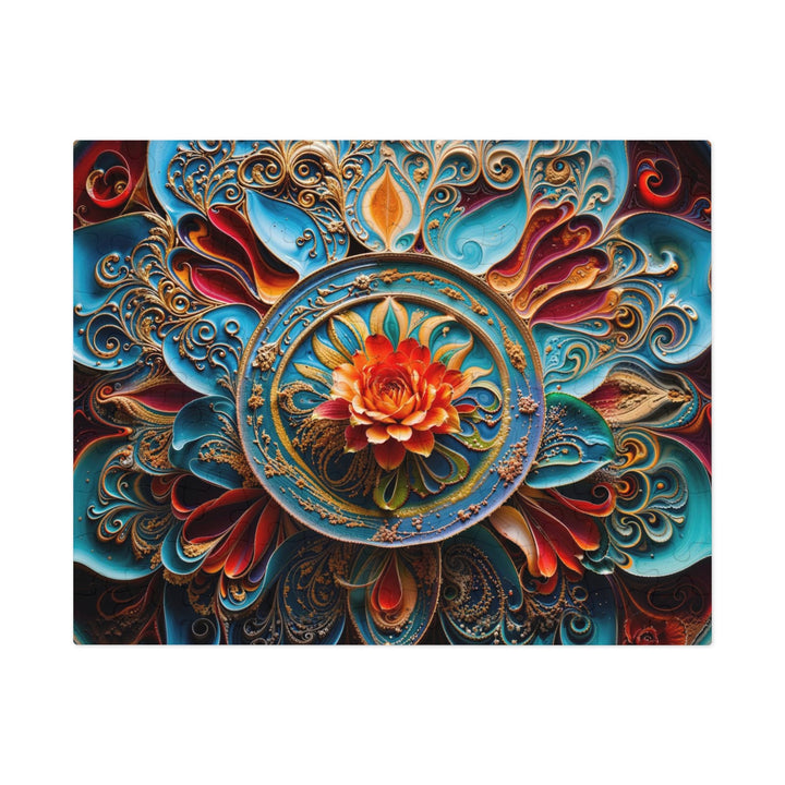 Intricate Floral Mandala - Jigsaw Puzzle (100, 252, 500, 1000 pieces) - Puzzle - g(0D·IO) - 9.6" × 8" (110 pcs) - -