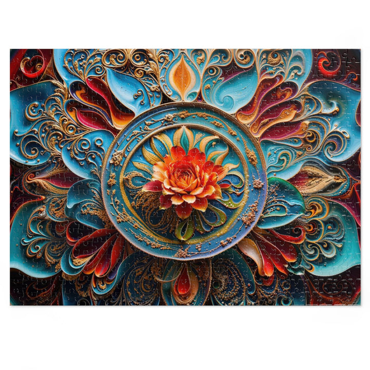 Intricate Floral Mandala - Jigsaw Puzzle (100, 252, 500, 1000 pieces) - Puzzle - g(0D·IO) - 20.5" × 15" (500 pcs) - -