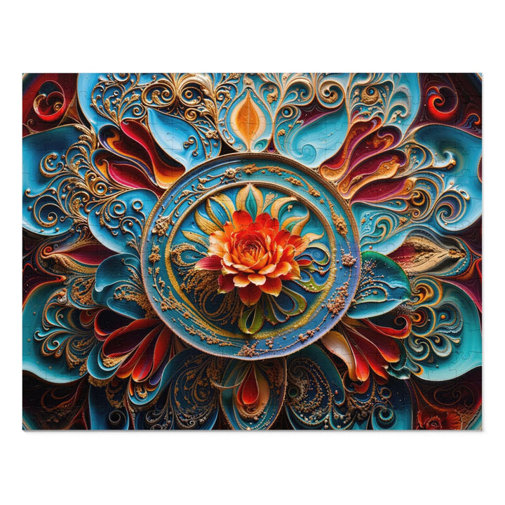 Intricate Floral Mandala - Jigsaw Puzzle (100, 252, 500, 1000 pieces) - Puzzle - g(0D·IO) - 14" × 11" (252 pcs) - -