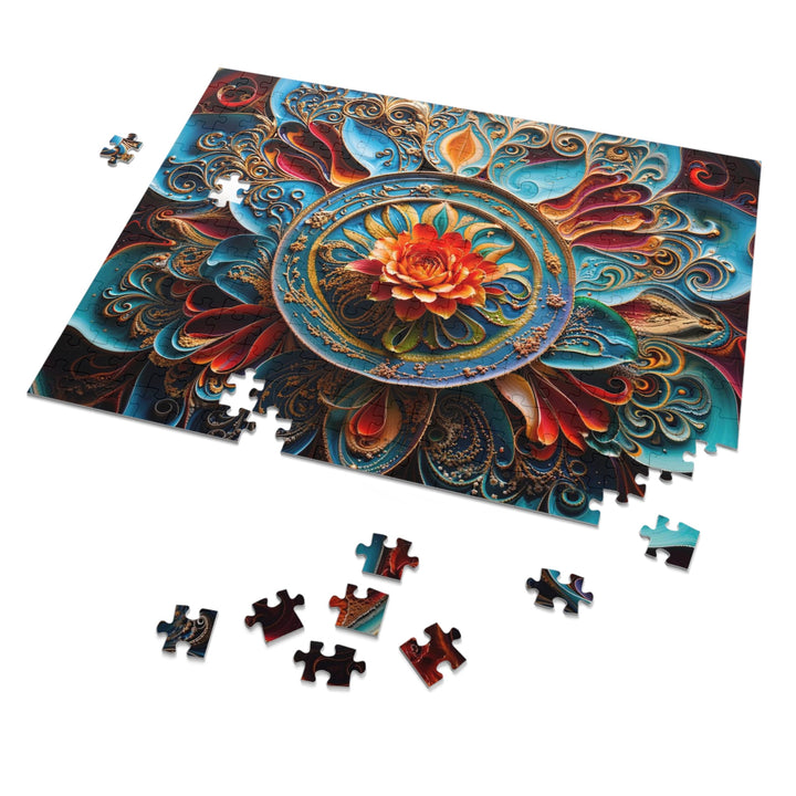 Intricate Floral Mandala - Jigsaw Puzzle (100, 252, 500, 1000 pieces) - Puzzle - g(0D·IO) - 29.25" × 19.75" (1000 pcs) - -