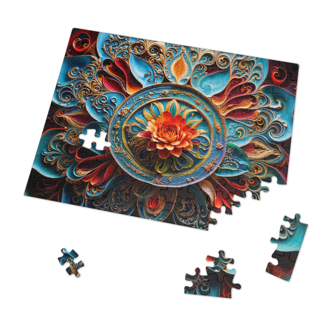 Intricate Floral Mandala - Jigsaw Puzzle (100, 252, 500, 1000 pieces) - Puzzle - g(0D·IO) - 29.25" × 19.75" (1000 pcs) - -